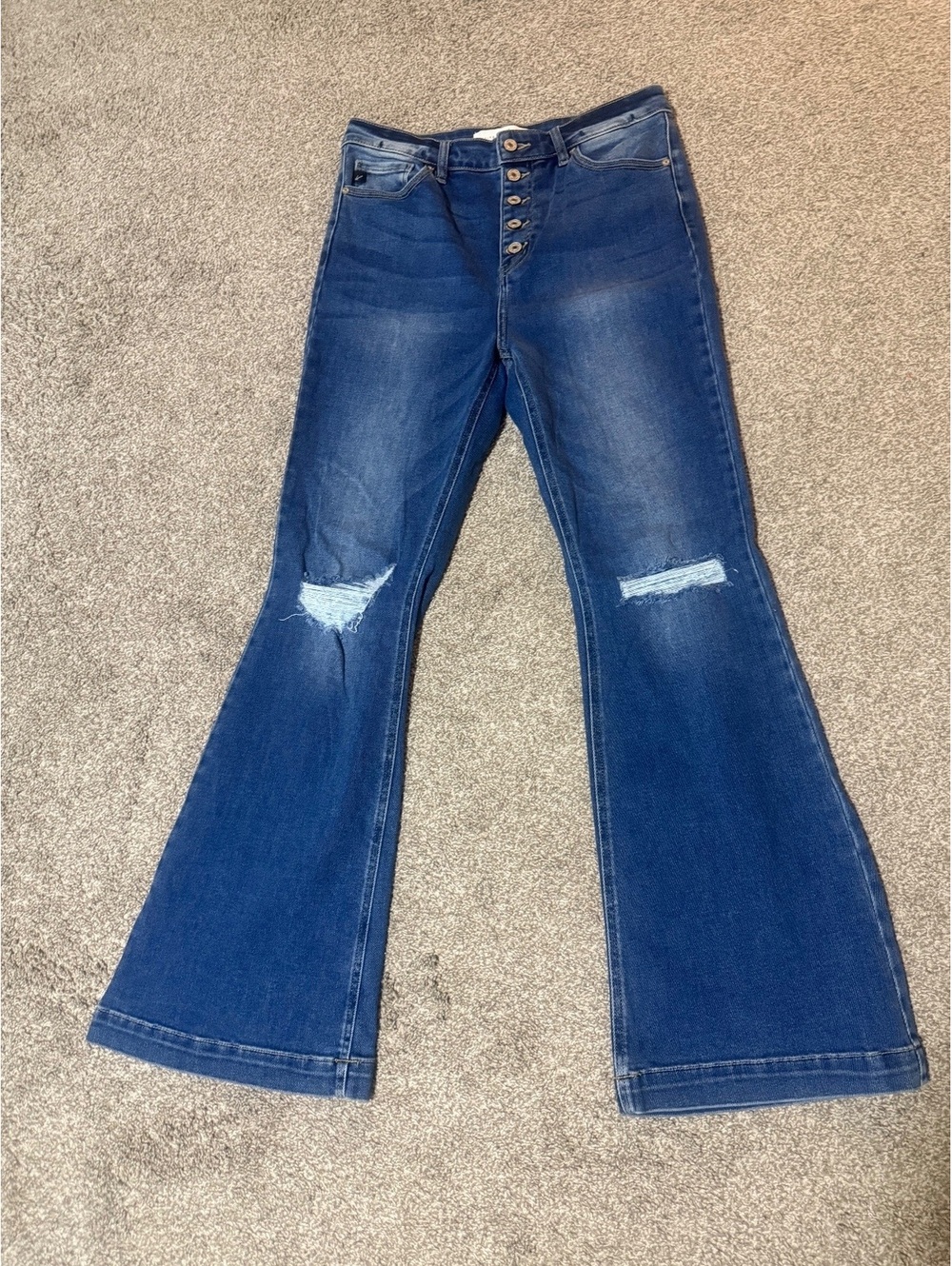 Kancan‎ Petite Button-Fly Flared Jeans 11/29